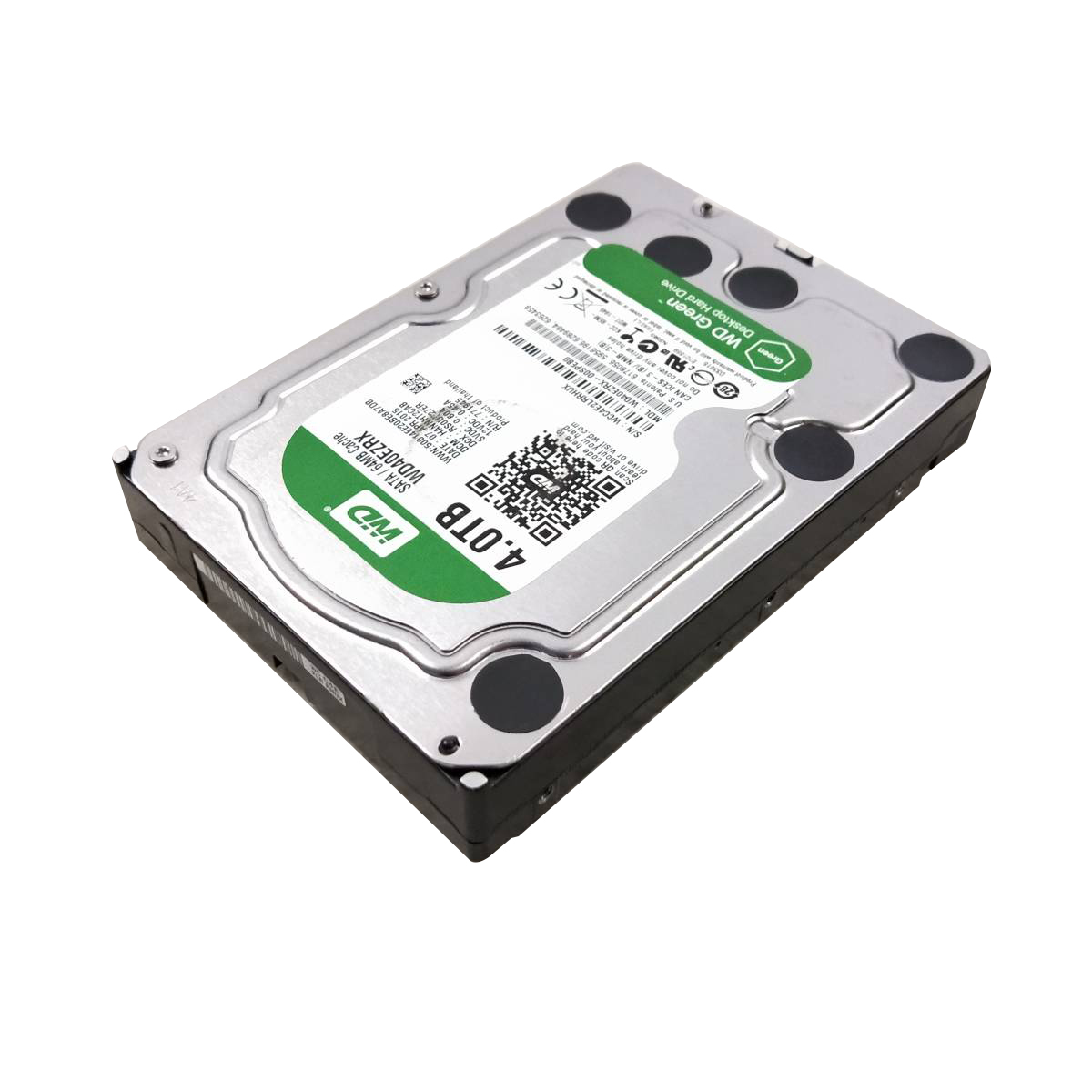 【中古パーツ】3.5 SATA 4TB 1台 正常 WD WD40EZRX 使用時間0H ■HDD1813_画像1