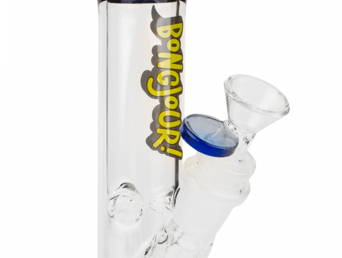 [ブルー] BONGJOUR ボングジュール ストレート ガラスボング Z5003 ハイタイムズ high times カンナビスカップ thc マリファナ 大麻