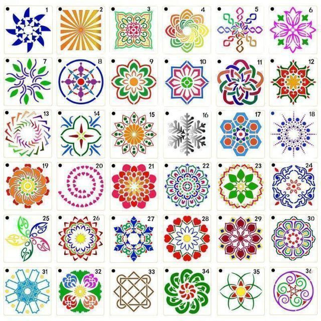 ステンシルシート 56枚セット テンプレート パステルアート ポーセラーツ 型紙 絵図 手帳用 アート お家時間 プレゼント