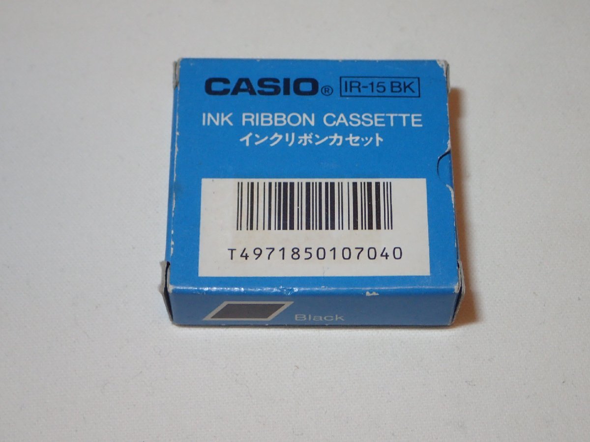 未使用 CASIO IR-15BK インクリボンカセット 黒 1個 ハンディーライター_画像1