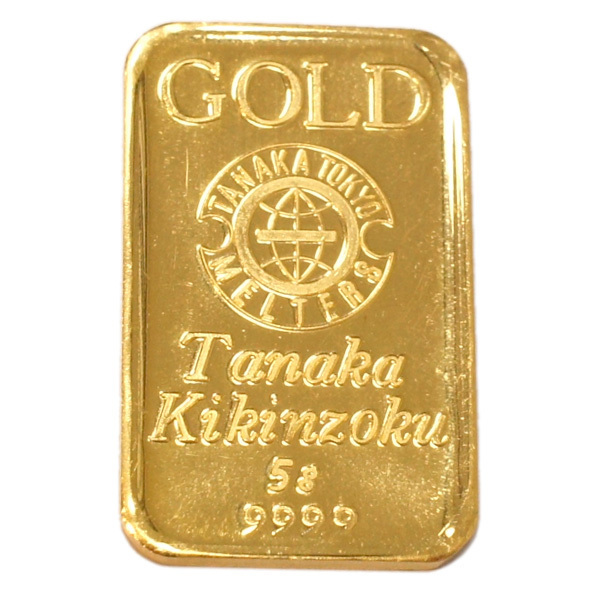 純金 インゴット 24金 5g 田中貴金属 流通品 K24 延べ棒 ゴールド バー ...