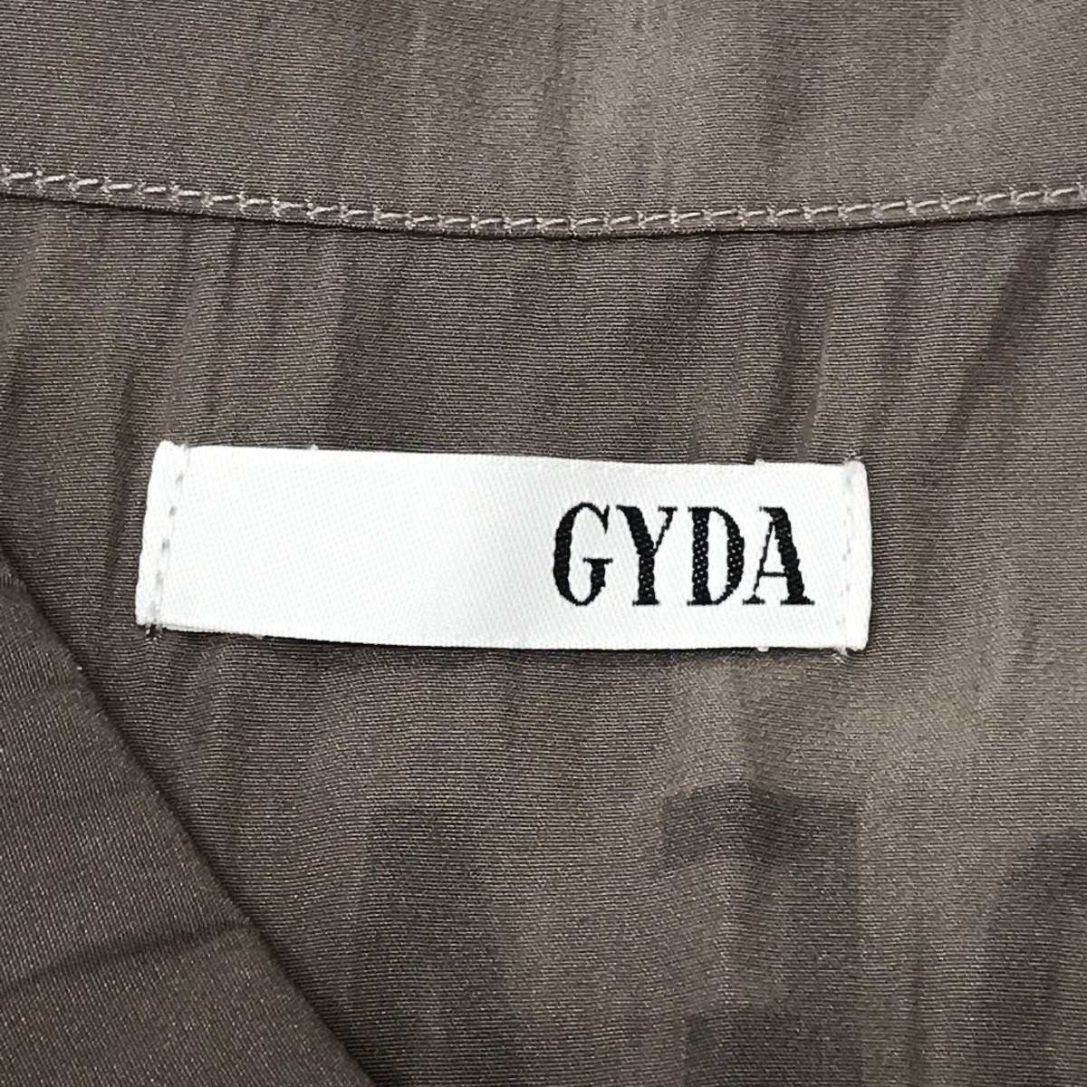 GYDA　ジェイダ　シャツ　ブラウン×グリーン　S8-480　USED_画像8
