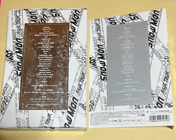 週間売れ筋 Snow Man ASIA TOUR 2D.2D. 初回盤 DVD4枚組
