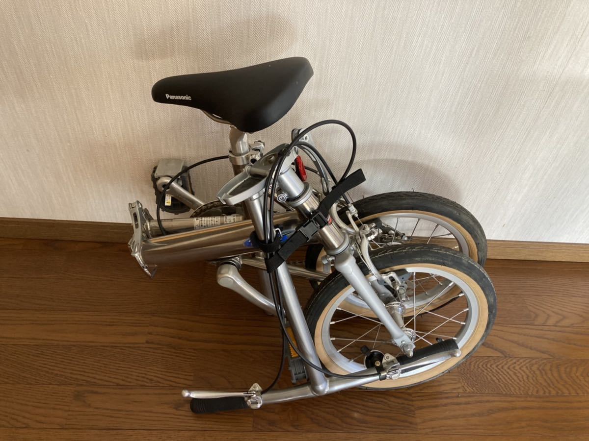 トレンクル Panasonic B-PEMT223S折りたたみ自転車 輪行 チタンパナソニック 折り畳み自転車 シマノ