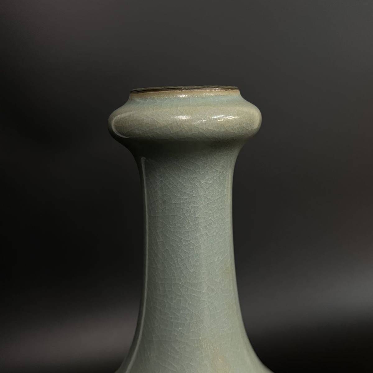 宋代 中国 古美術 汝窯 青磁 花瓶 時代物 藏出 唐物 龍泉 古玩 | sips
