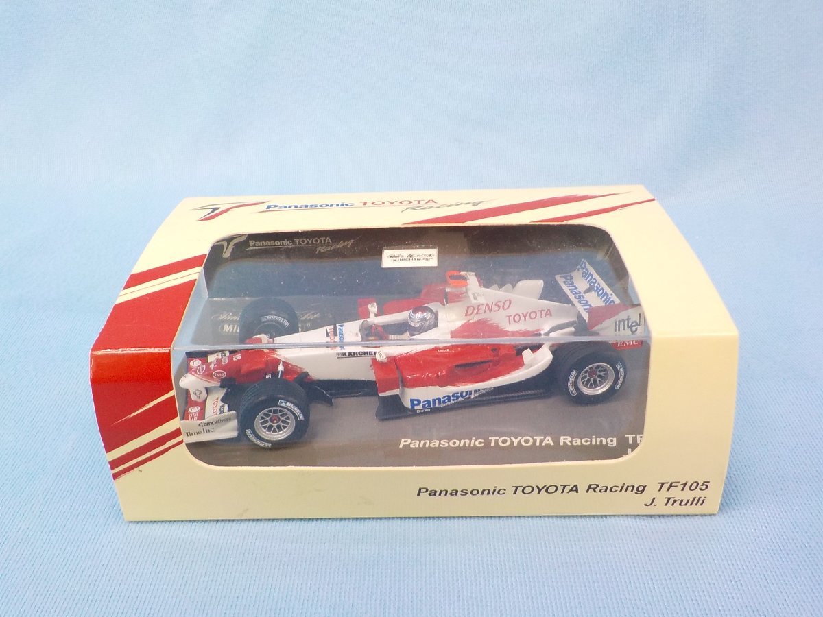 ミニカー 1/43 Panasonic TOYOTA RACING TF105 J.TRULLI-TOYOTA`S 1st PODIUM MALAYSIAN GP 2005_画像1