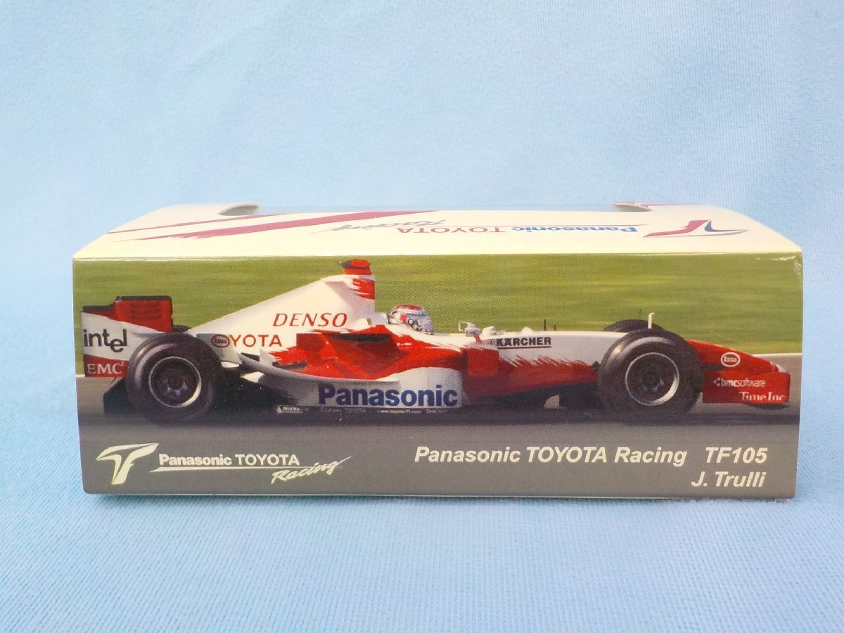 ミニカー 1/43 Panasonic TOYOTA RACING TF105 J.TRULLI-TOYOTA`S 1st PODIUM MALAYSIAN GP 2005_画像3