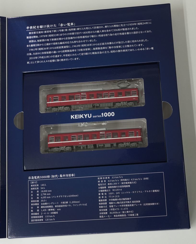★ 2016年・オリジナルフレーム切手セット「京急電鉄1000形」 ★ 未使用切手シート1枚+鉄道模型2両 ★ sa487の画像7