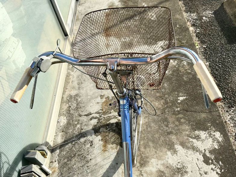 ツノダ 軽快自転車 青色TU号 自転車 当時物 昭和レトロ 昭和時代 26インチ 中古_画像3