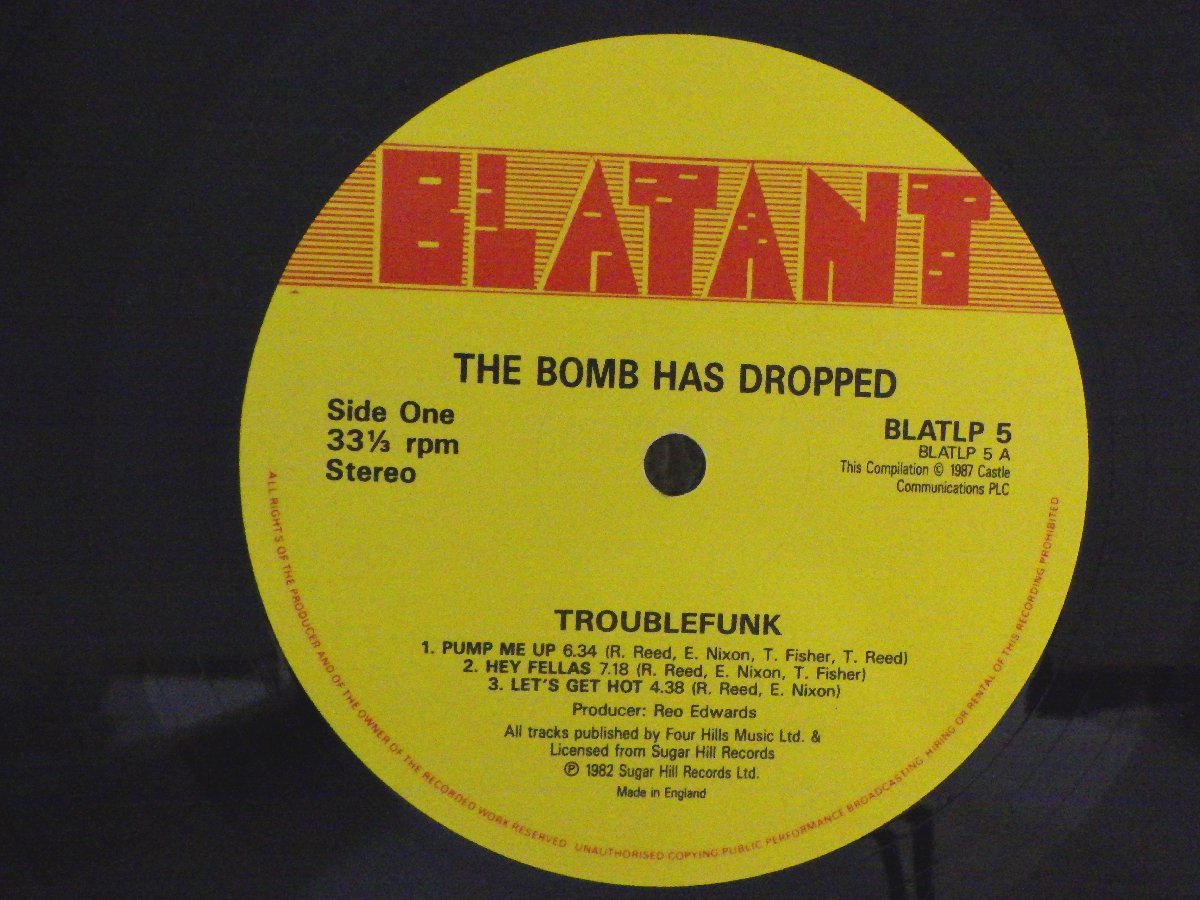LP レコード TROUBLE FUNK トラブル ファンク THE BOMB HAS DROPPED 【 E- 】 D6867A_画像4
