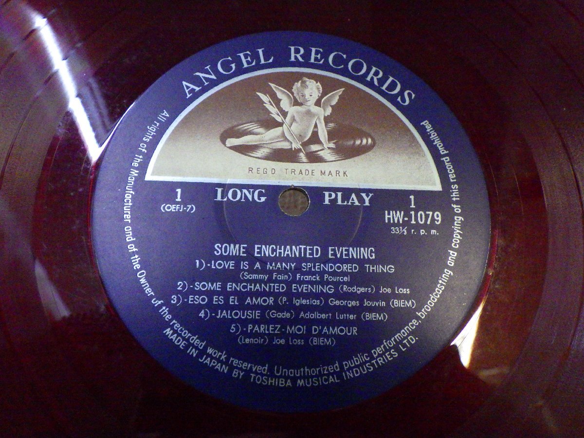 LP レコード 赤盤 Joe Loss ジョー ロス 他 SOME ENCHANTED EVENING 恋するあなたに 【 E- 】 D8108A_画像4