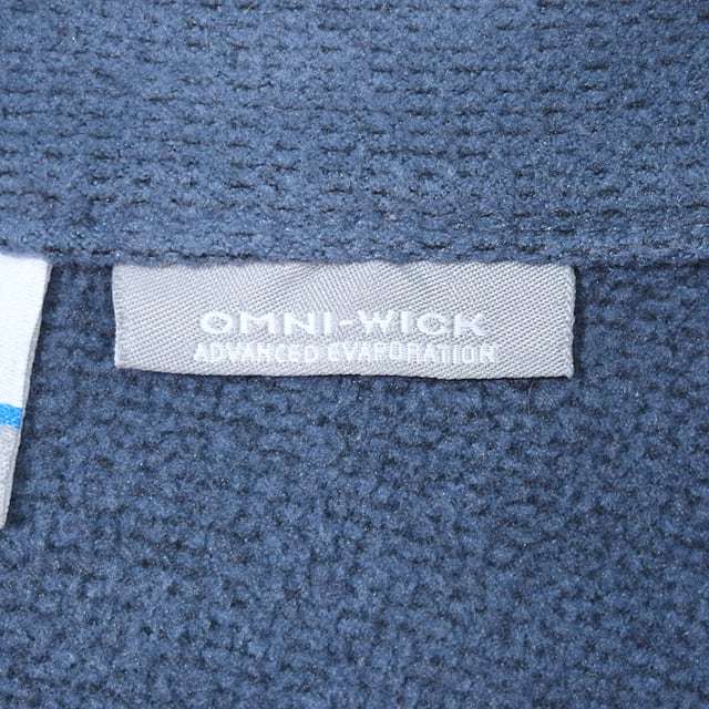 【送料無料】コロンビア アウトドア プルオーバー OMNI-WICK ブルー系 インナーフリース M COLUMBIA 古着 @DD0293