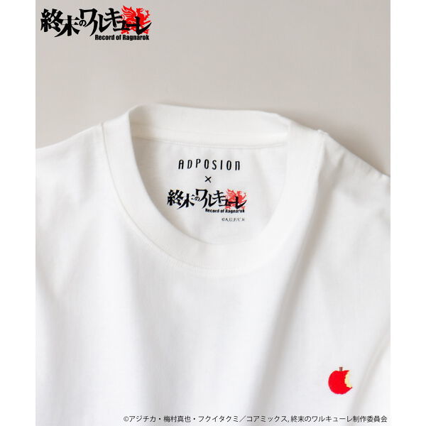 終末のワルキューレ×ADPOSION 刺繍 バックプリントロングスリーブTシャツ M 白の画像4