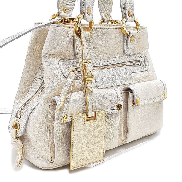 美品 ブルガリ ハンドバッグ ショルダー 鞄 限定 01-23011601-E3-