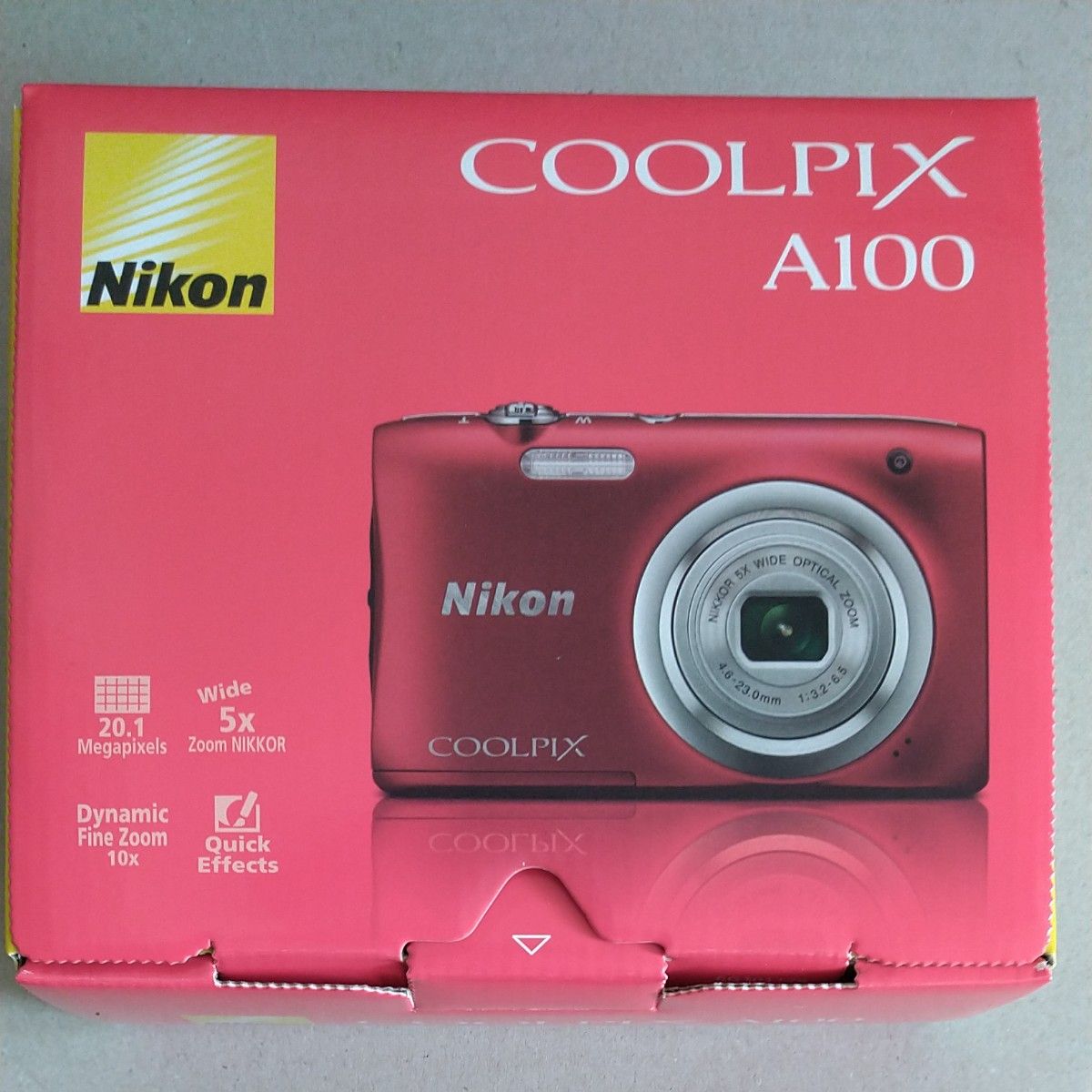 ニコン Nikon デジタルカメラ COOLPIX A100 光学5倍 2005万画素 レッド