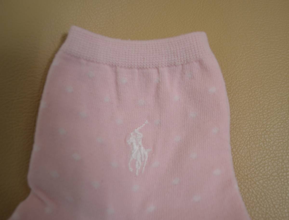 新品　未使用 　タグ付き　女性　 POLO RALPH LAUREN 　ポロラルフローレン　綿混ソックス　 日本製　送料無料　 _画像3