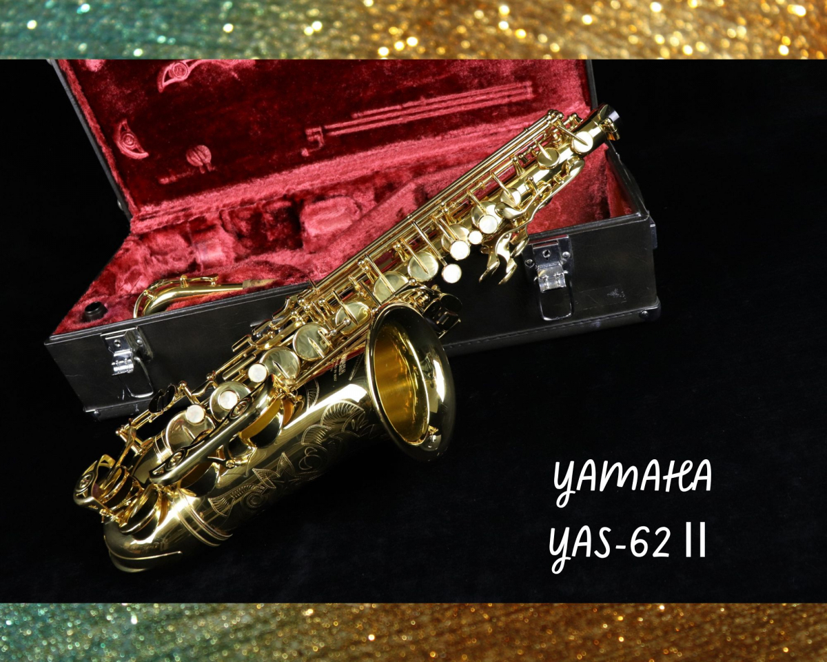 YAMAHA YAS-62Ⅱ アルトサックス ヤマハ 金管楽器 マウスピース ハードケース 付き YAS-62 2 演奏 ESTABLISHED IN 1887 JAPAN 200JGJF39