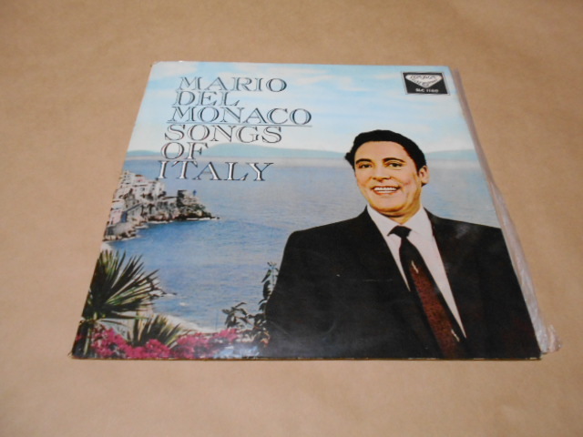 ヤフオク! LP マリオ・デル・モナコ ：イタリア民謡集 カンツォー...