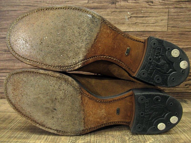 ◆ 美品 定価85,800円 OLD JOE オールドジョー 18AW VACHETTA LEATHER MONKEY BOOTS バケッタ レザー モンキー ブーツ チェスナット 27.5cm_画像5