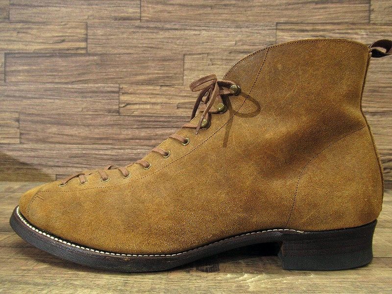 ◆ 美品 定価85,800円 OLD JOE オールドジョー 18AW VACHETTA LEATHER MONKEY BOOTS バケッタ レザー モンキー ブーツ チェスナット 27.5cm_画像3
