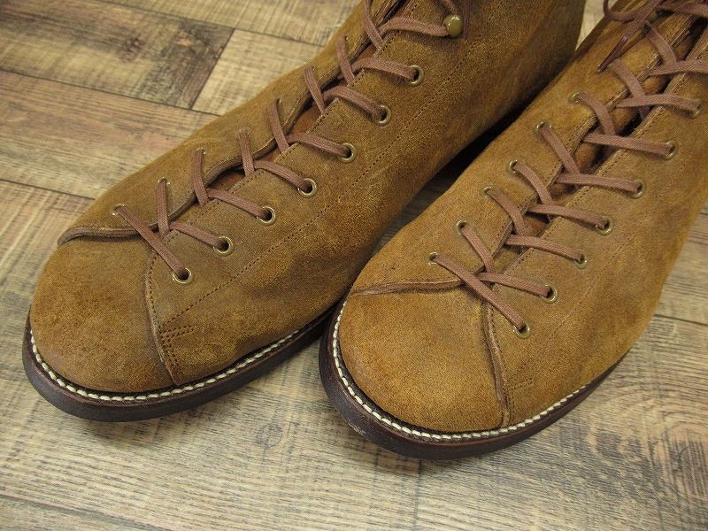 ◆ 美品 定価85,800円 OLD JOE オールドジョー 18AW VACHETTA LEATHER MONKEY BOOTS バケッタ レザー モンキー ブーツ チェスナット 27.5cm_画像6