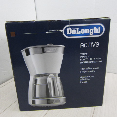 01031PCデロンギ(DeLonghi) ドリップコーヒーメーカー ホワイト ...