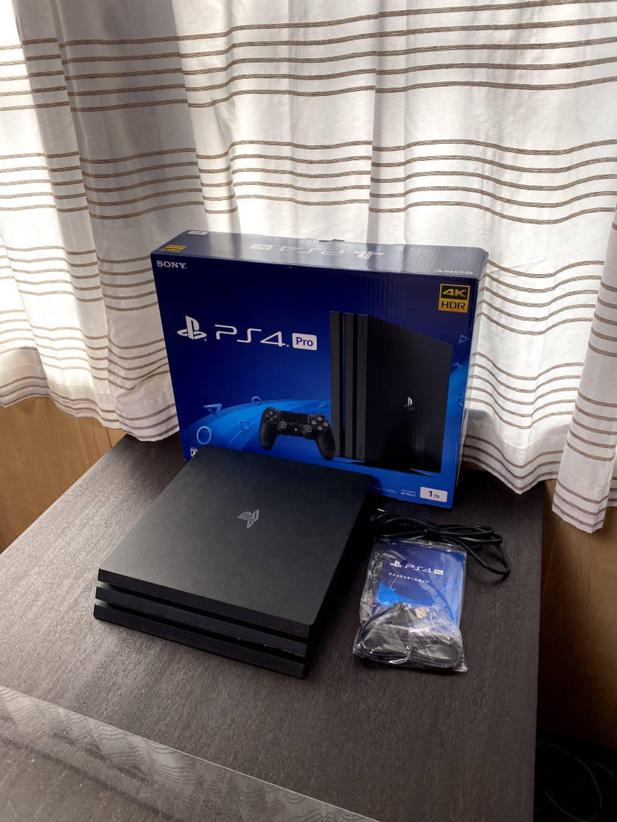 本物保証! 新品、未使用 PS4 Pro 本体 1TB(SSD500GBに換装) ブラック