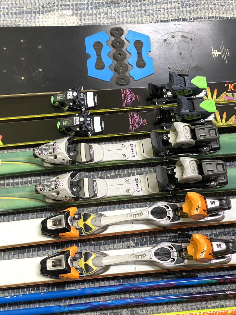 ★ スノボー板 スキー板 ストック 8点セット ROSSIGNOL FISCHER NISHIZAWA CARBON ロシニョール フィッシャー スキー用品 まとめの画像4