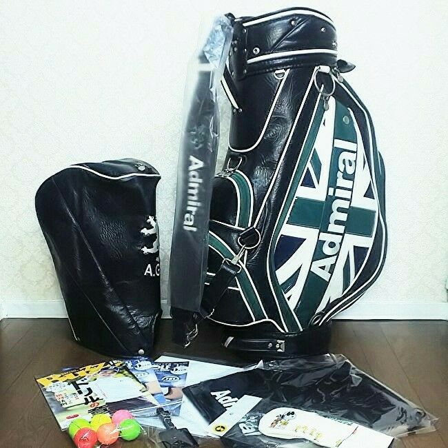 本物 送料無料 ☆アドミラル ゴルフ キャディバック Admiral Golf ゴルフボール ヘッドカバー シューズケース ゴルフ