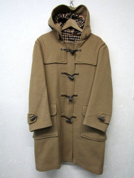 S2849:vintage England made Aquascutum Aquascutum coat / beige / duffle coat wool coat 