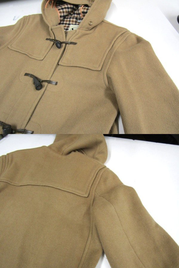 S2849:vintage England made Aquascutum Aquascutum coat / beige / duffle coat wool coat 