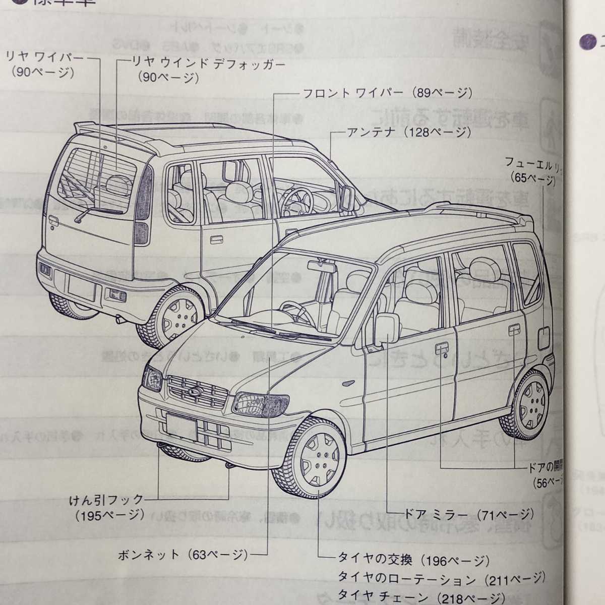 ダイハツ ムーヴ DAIHATSU MOVE 取扱説明書　L900/910S系_画像5