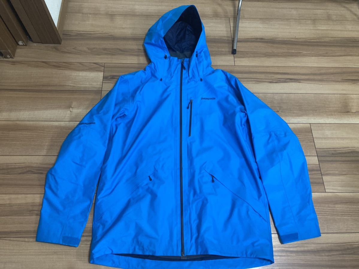 patagonia パタゴニア スノーショットジャケット マウンテンパーカー ナイロンジャケット 水色 2016年モデル XLサイズ 美品