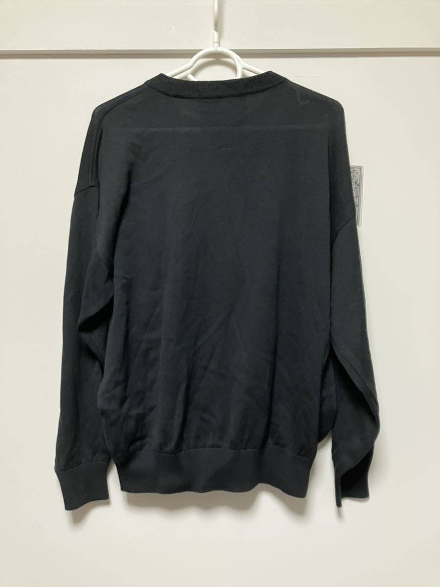 LAGACHE ラガチェ セーター メンズ ニット 薄手 長袖 刺繍 レトロ M インパクト ヴィンテージ 古着 派手 個性的 一点物