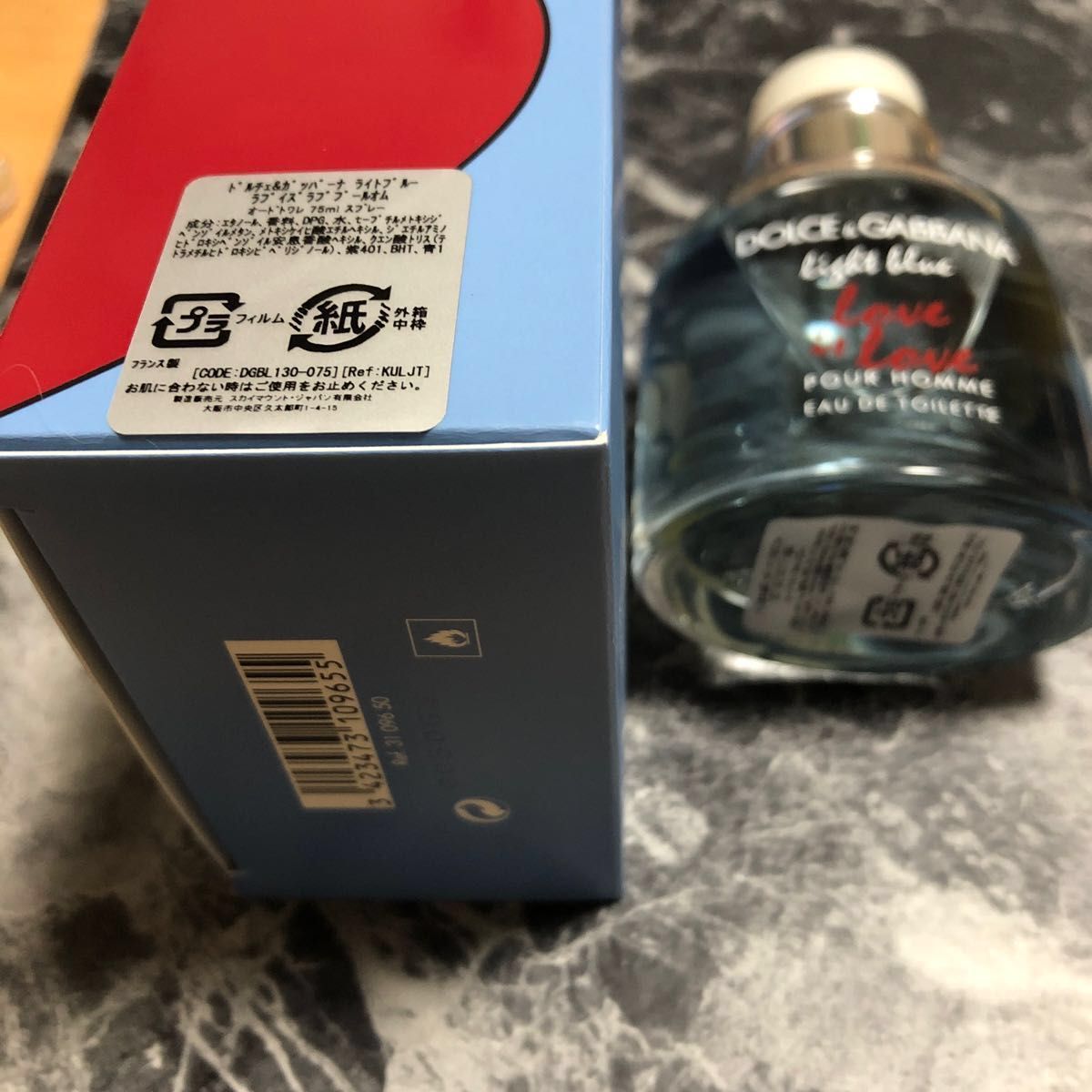 DOLCE＆GABBANA  ﾗﾌﾞｲｽﾞﾗﾌﾞ ﾌﾟｰﾙｵﾑ ｵｰﾄﾞﾄﾜﾚ 75ml