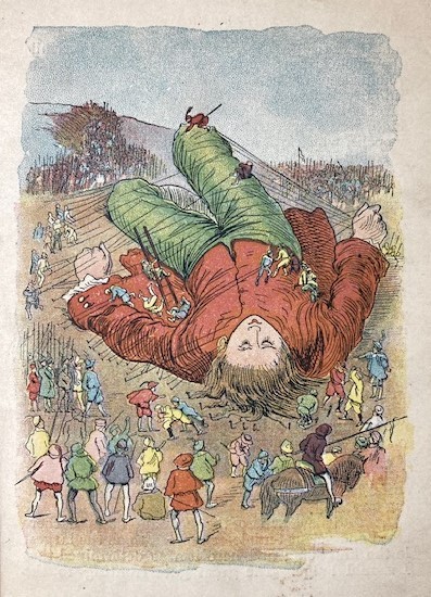 特価】 *100年前の絵本箱* ≪ GULLIVERS TRAVELS ≫ アンティーク絵本 オリジナル木口木版挿絵19点 1899年 - 絵本 特価】 *100年前の絵本箱* ≪ GULLIVERS TRAVELS ≫ アンティーク絵本 オリジナル木口木版挿絵19点 1899年 - 絵本