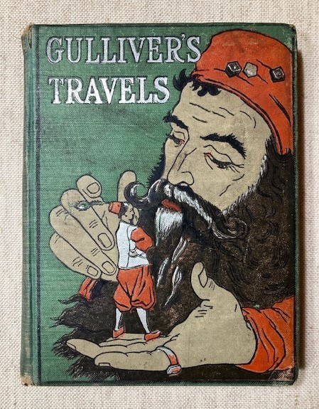 【特価】　＊100年前の絵本箱＊ 　≪ 　GULLIVERS TRAVELS　 ≫ 　アンティーク絵本　　オリジナル木口木版挿絵19点 　 1899年_画像1