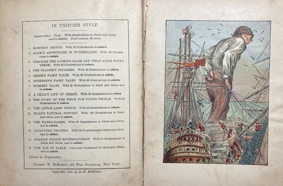 特価】 *100年前の絵本箱* ≪ GULLIVERS TRAVELS ≫ アンティーク絵本 オリジナル木口木版挿絵19点 1899年 - 絵本 特価】 *100年前の絵本箱* ≪ GULLIVERS TRAVELS ≫ アンティーク絵本 オリジナル木口木版挿絵19点 1899年 - 絵本