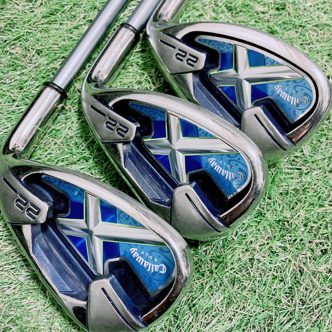 レディース】Callaway キャロウェイ◇X-22◇6本◇7-9PAS◇L-
