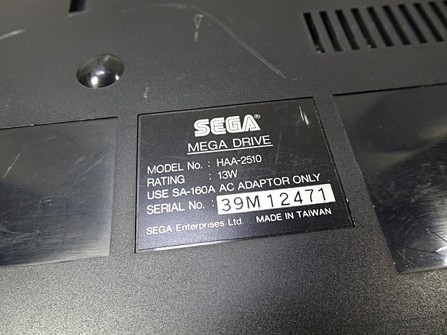 レトロ【 SEGA/セガ 】MEGA DRIVE/メガドライブ 16BT ◆HAA-2510 動作未確認/カセット1本おまけの画像7