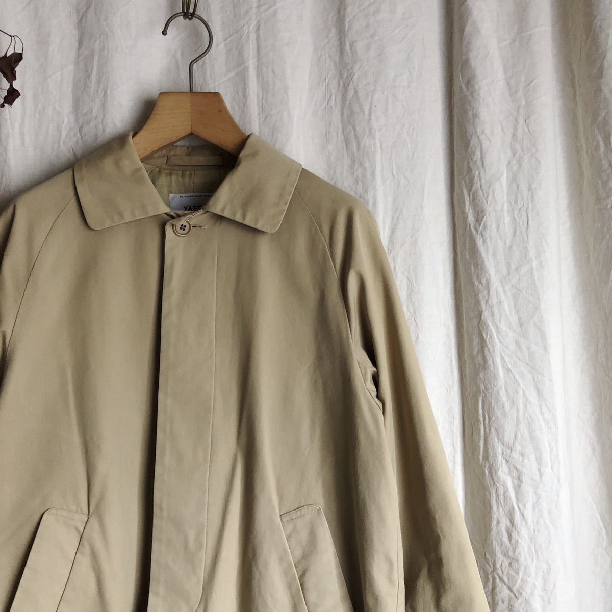 から厳選した SHORT ステンカラーコート ヤエカ YAECA BEIGE 定価