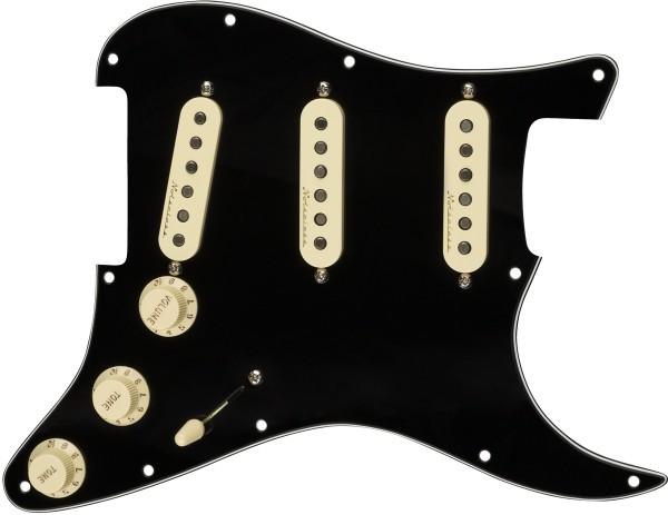 【送料無料】純正新品◆ Fender Vintage Noiseless Stratocaster 配線済ピックガード ストラト SSS 色:Black 11 Hole ストラト_画像2