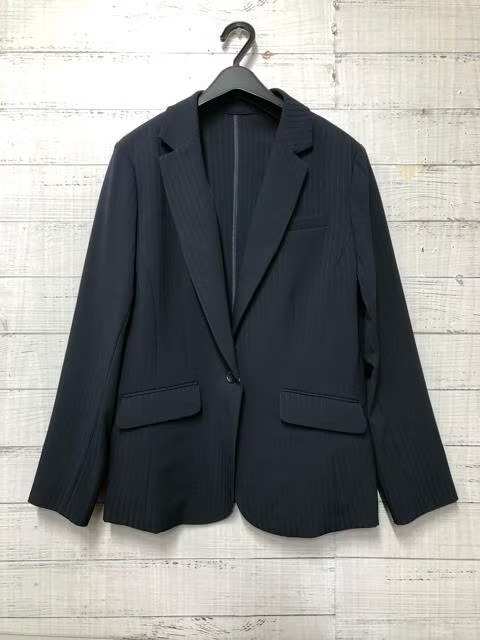 新品☆19号3Lトールサイズ紺系♪すご伸びストレッチパンツスーツ♪防汚☆t424