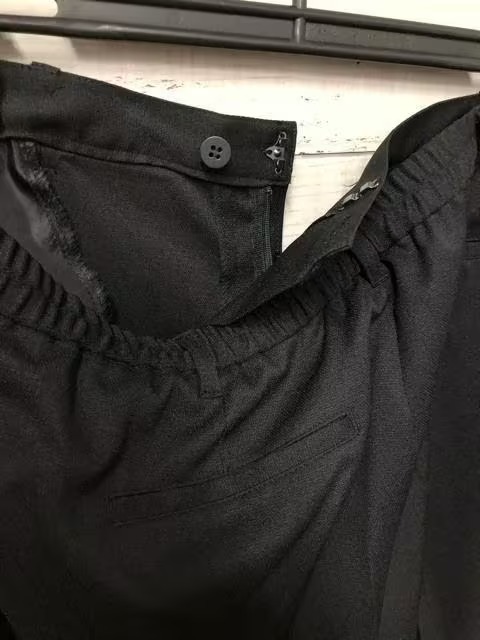  new goods *5L! black series! ribbon Thai blouse attaching pants suit 3 point set! formal also *t474