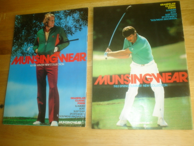  rare rare *. used * Munsingwear wear ( penguin Mark )*1983 year issue * golf wear * catalog / pamphlet * for sales promotion * that time thing * retro 