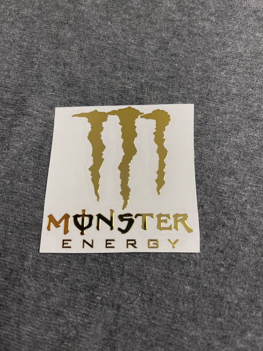 モンスター Monster 転写 メタリック ステッカー 車 バイク 金 純正半額