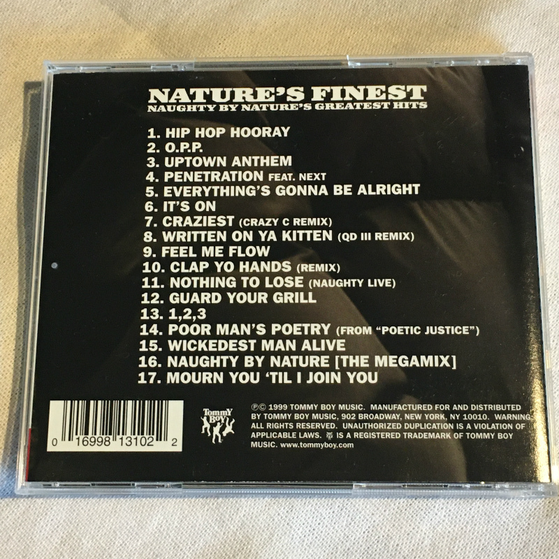 NAUGHTY BY NATURE「NATURE'S FINEST」 ＊NAUGUTY BY NATURE GREATEST HITS　＊大ヒット曲「O.P.P.」「HIP HOP HOORAY」等収録_画像2