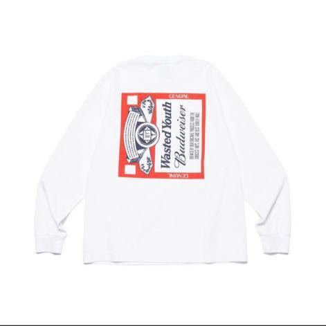 L/S T-SHIRT Wasted Youth Budweiser ロンT メンズファッション T