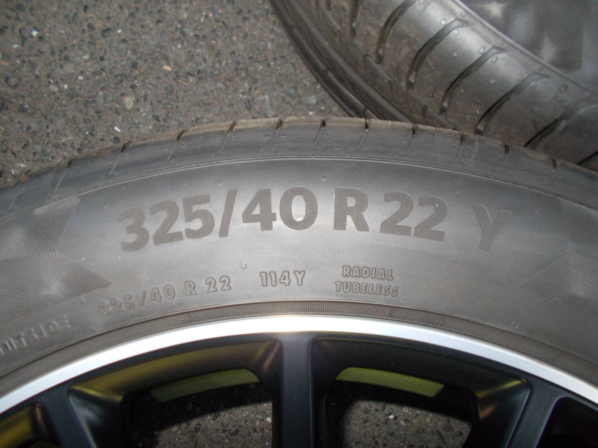 希少　美品　ベンツ　AMG　GLS　63　4マチック+　X167　22インチ　純正　タイヤホイールセット　285/45　325/40　コンチネンタル_画像6