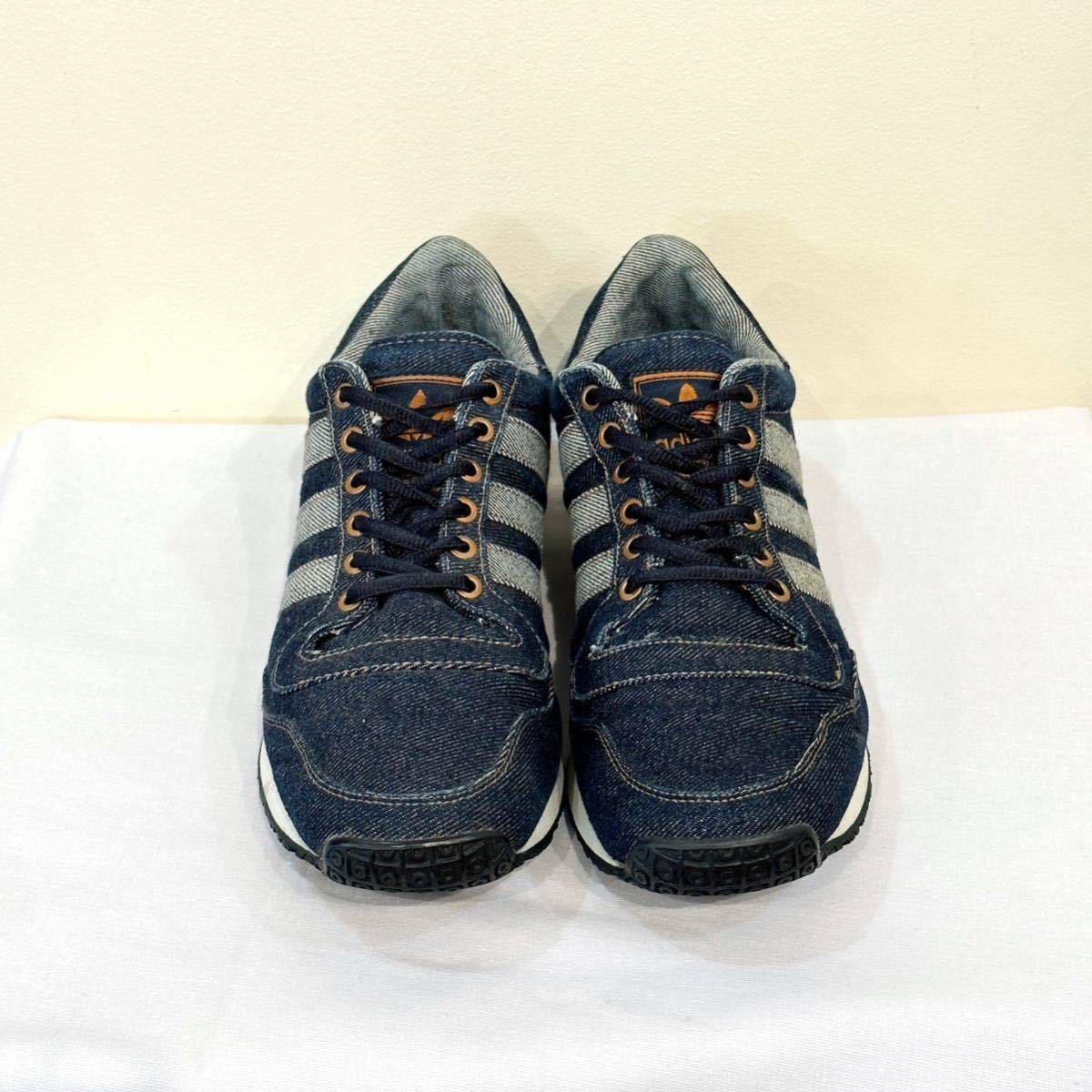 2001年製 US9 adidas × LEVI'S GALAXY DENIM 678073 アディダス リーバイス ギャラクシー インディゴ デニム  スニーカー